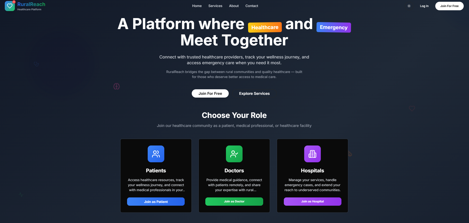 Rural Reach Healthcare Platform